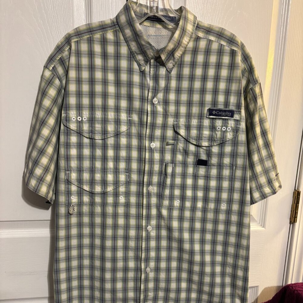 Columbia PFG Super Bonehead Mens Short Sleeve Fish Shirt 49 in Chest